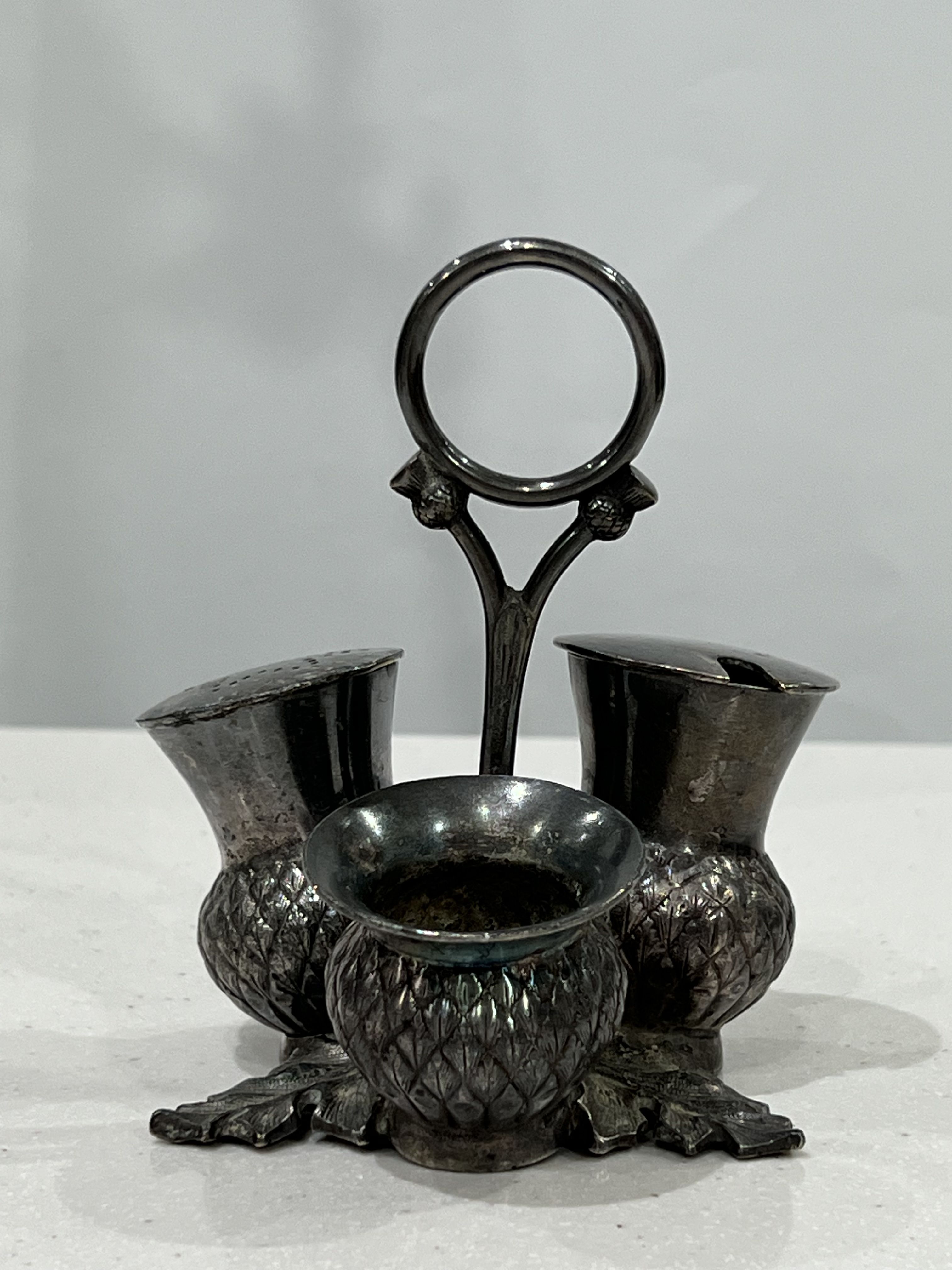 ست نمکدان آنتیک بلوط